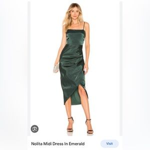 Lovers + Friends Nolita Midi Dress- Emerald